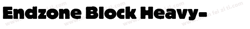 Endzone Block Heavy字体转换